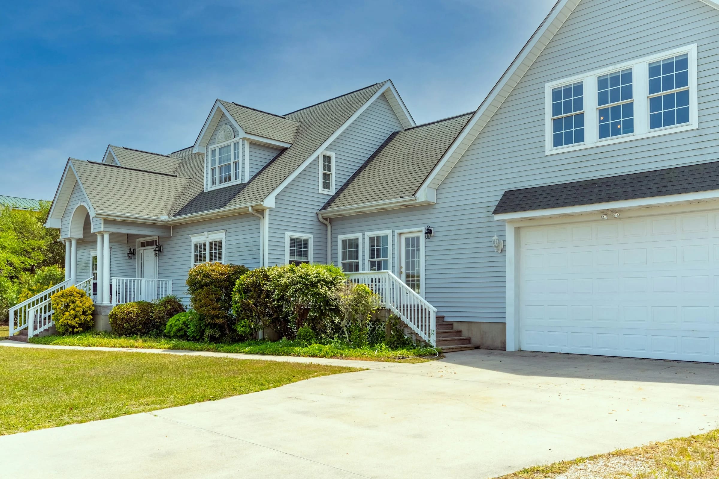Bright, well-maintained two-story residential home exterior